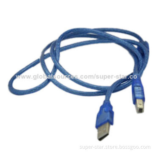 Printer Cable with 1-1.5m Length, Compatible with USB1.0, 1.1, and 2.0